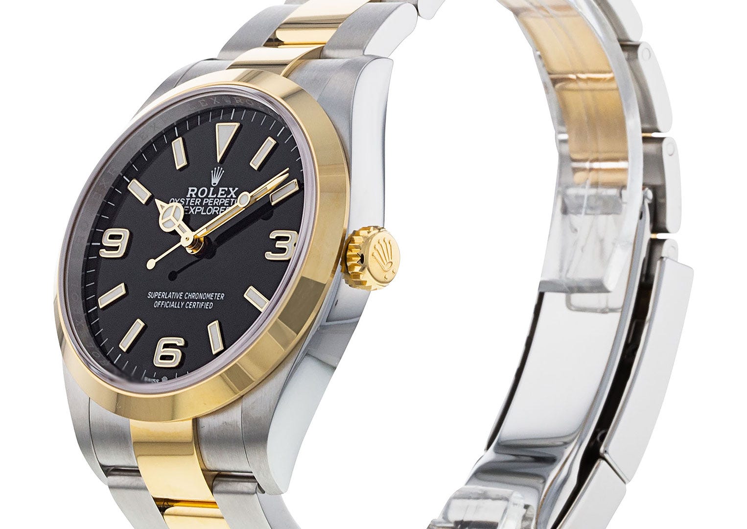 The quintessential two-tone Rolex has always been the Datejust, but now the Explorer's muscling in on the look