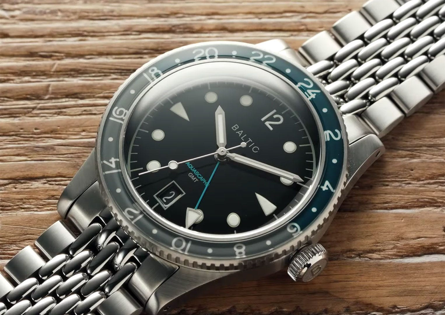 The Baltic Aquascaphe GMT will be available to customers November 27th 2020