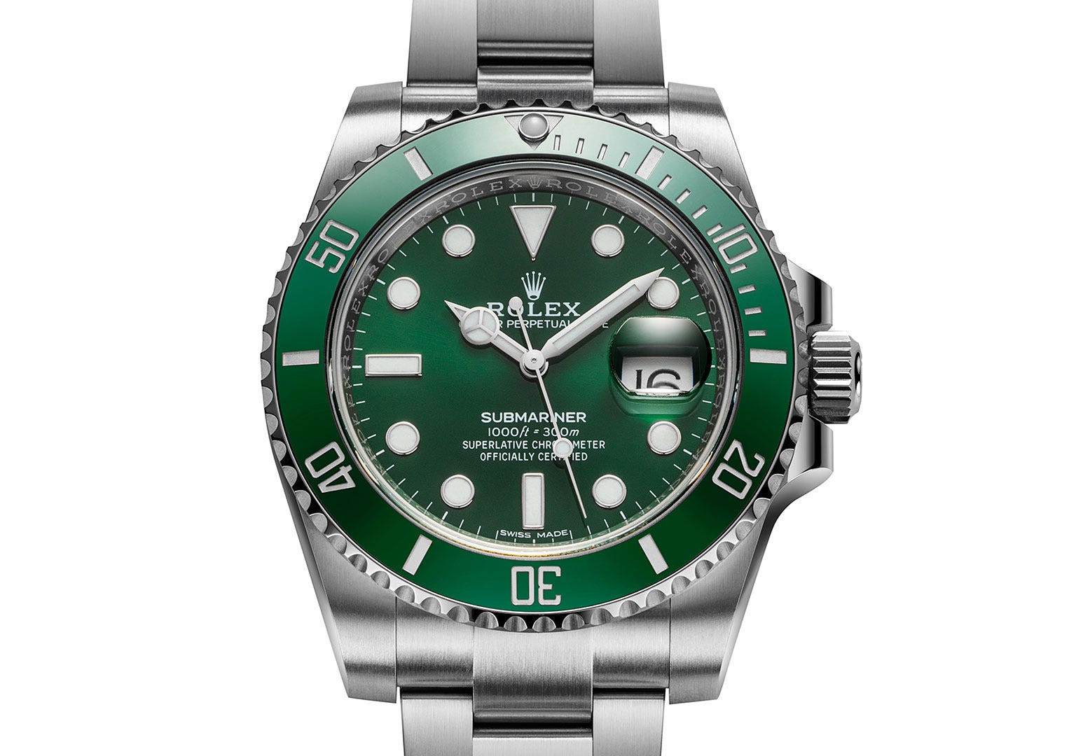 The Rolex Submariner 116610LV or the "hulk" was discontinued in September 2020