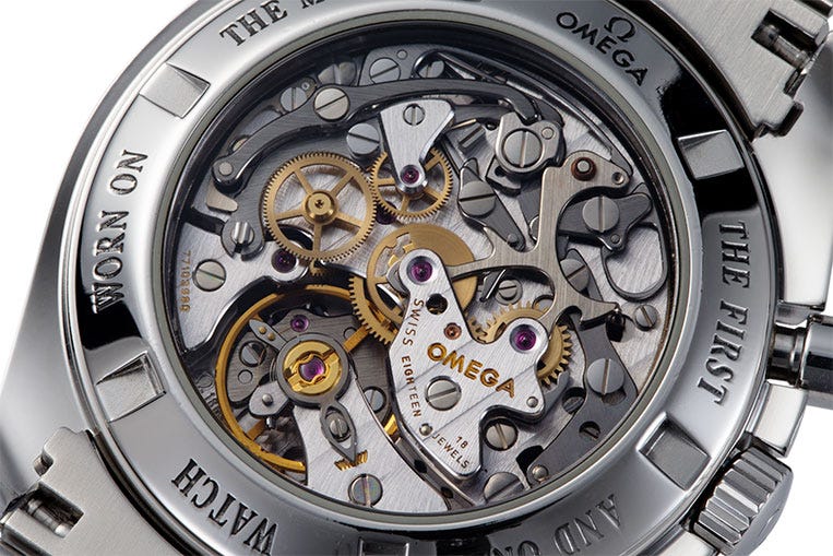 The calibre 1863 in the Omega is also a handwound chronograph movement